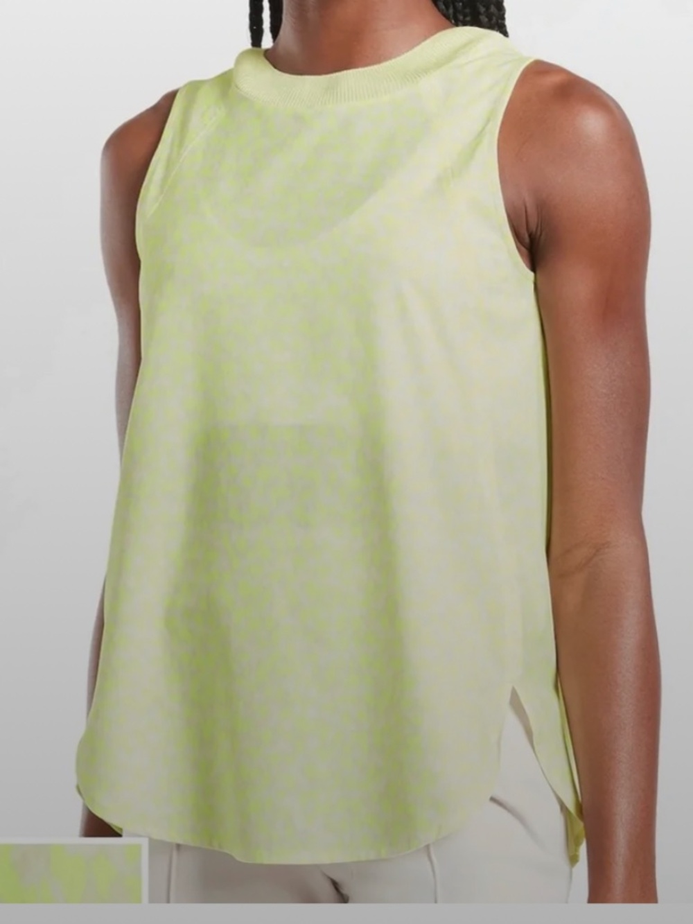 Athleta Women's Zephyr Print Athletic Tank Top Medium